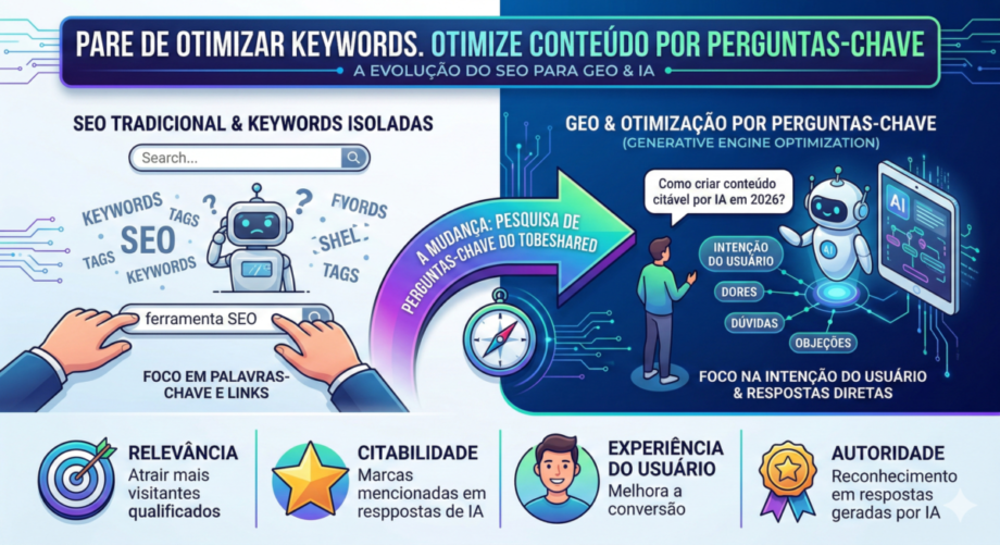 Pesquisa de Perguntas-Chave - A nova funcionalidade do ToBeShared